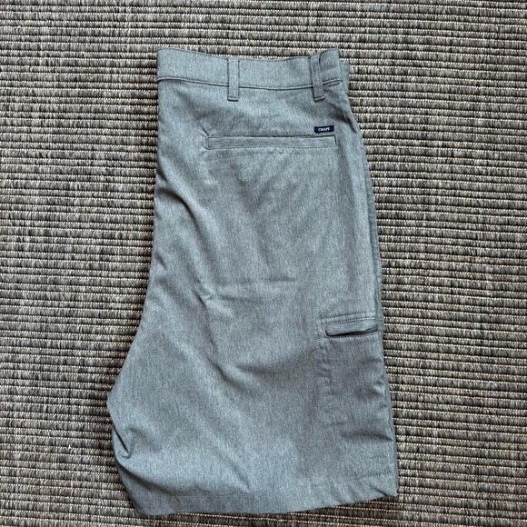 Chaps Gray Flat Front Shorts Classic Style - Picture 2 of 4